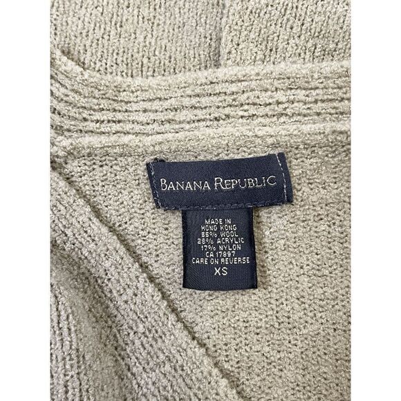 Banana Republic Pullover V-neck Stretch Sweater Tan Size XS - Picture 2 of 3
